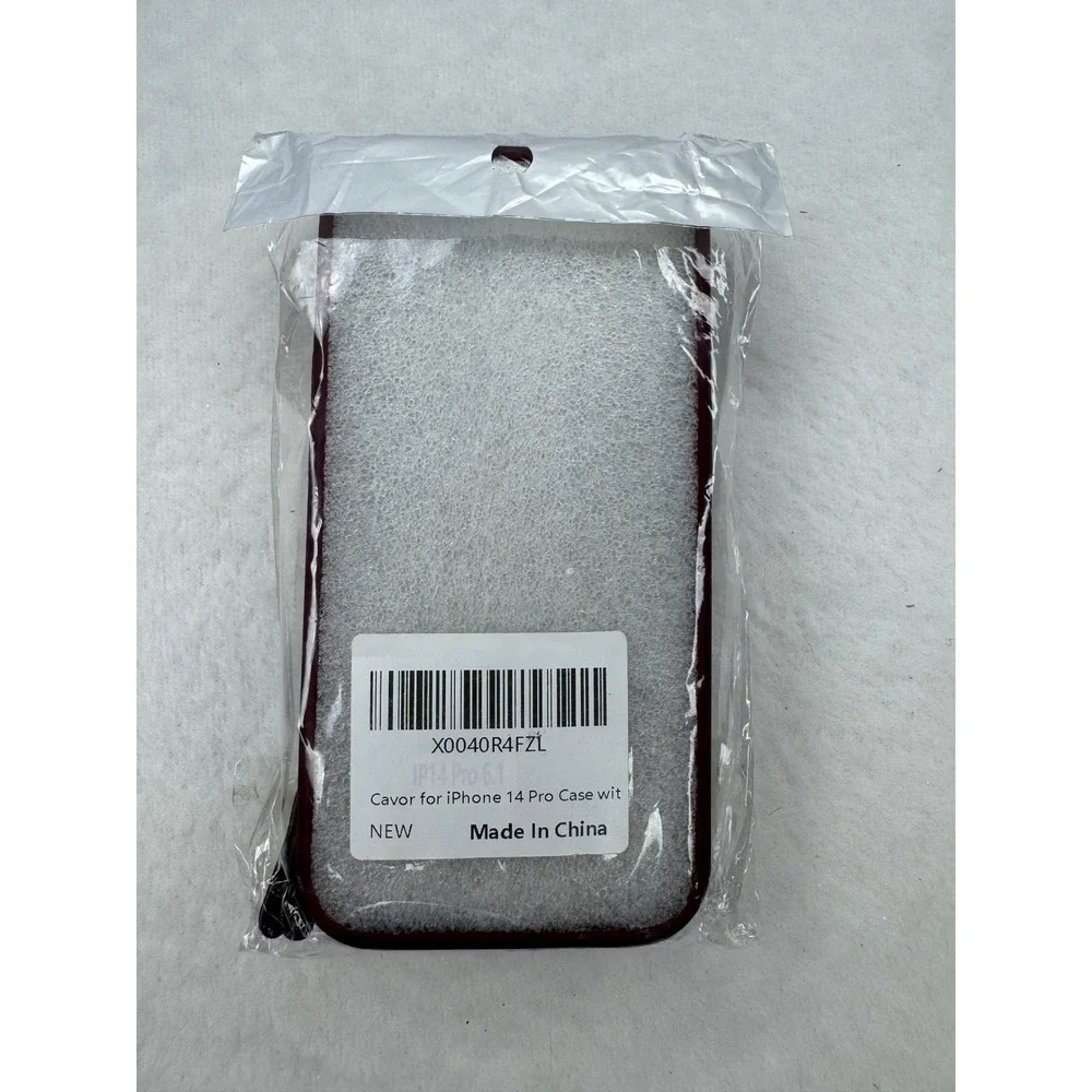 iPhone 14 Pro Case Clear & Burgundy‎ Wallet Cases Lot NEW